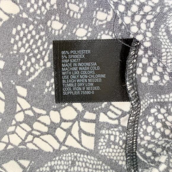 Worthington Woman Top White Black Lace Sleeveless Hi-Lo Petites XL Whimsigoth - Picture 4 of 6